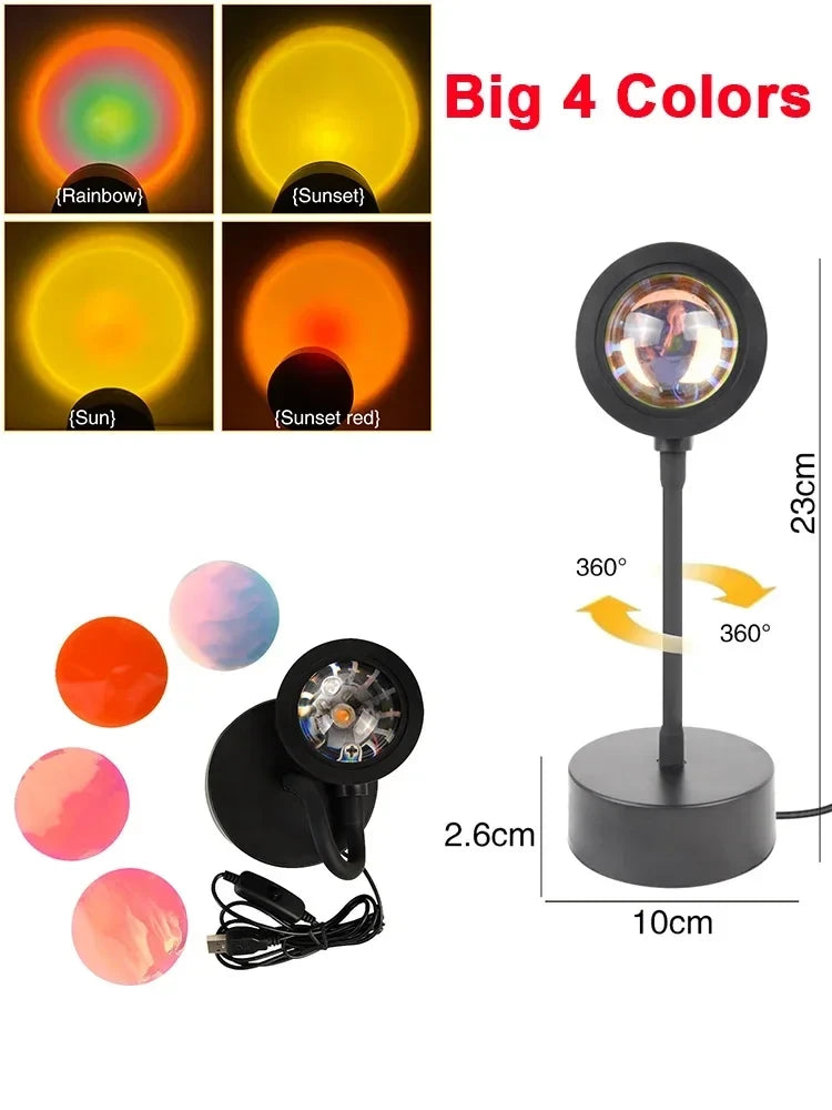 USB Sunset Projection Lamp