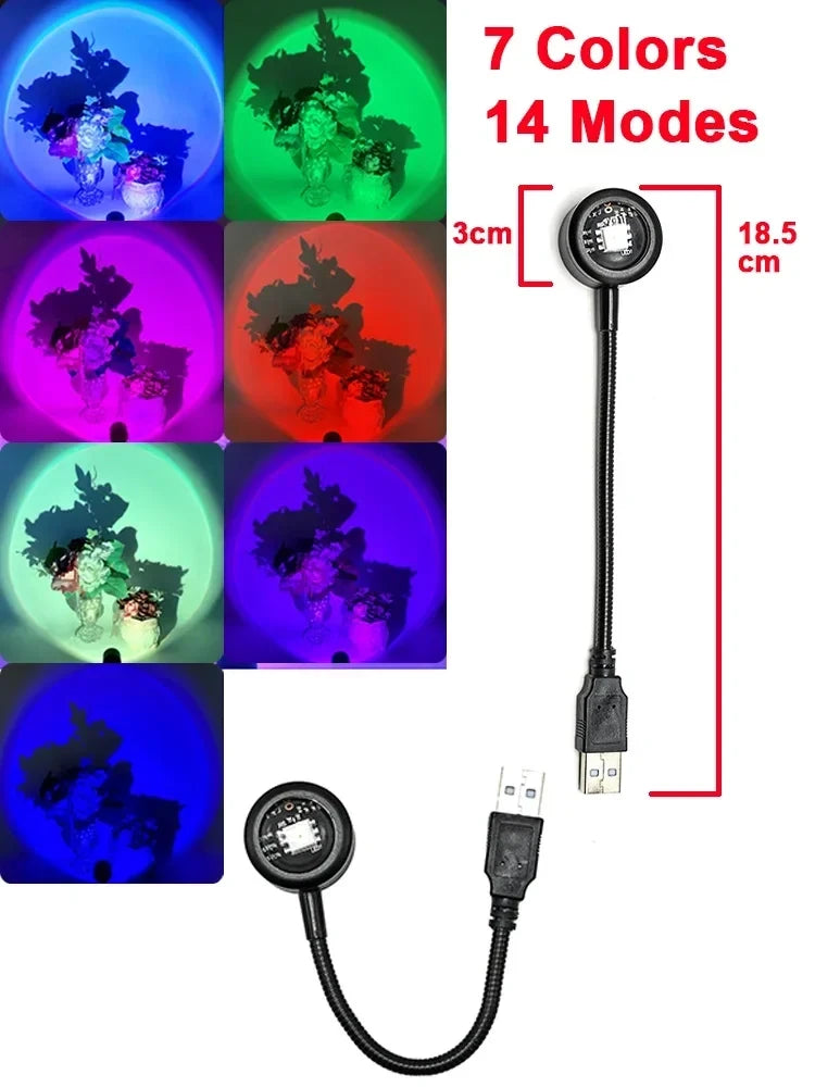 USB Sunset Projection Lamp