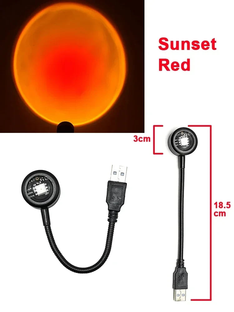 USB Sunset Projection Lamp