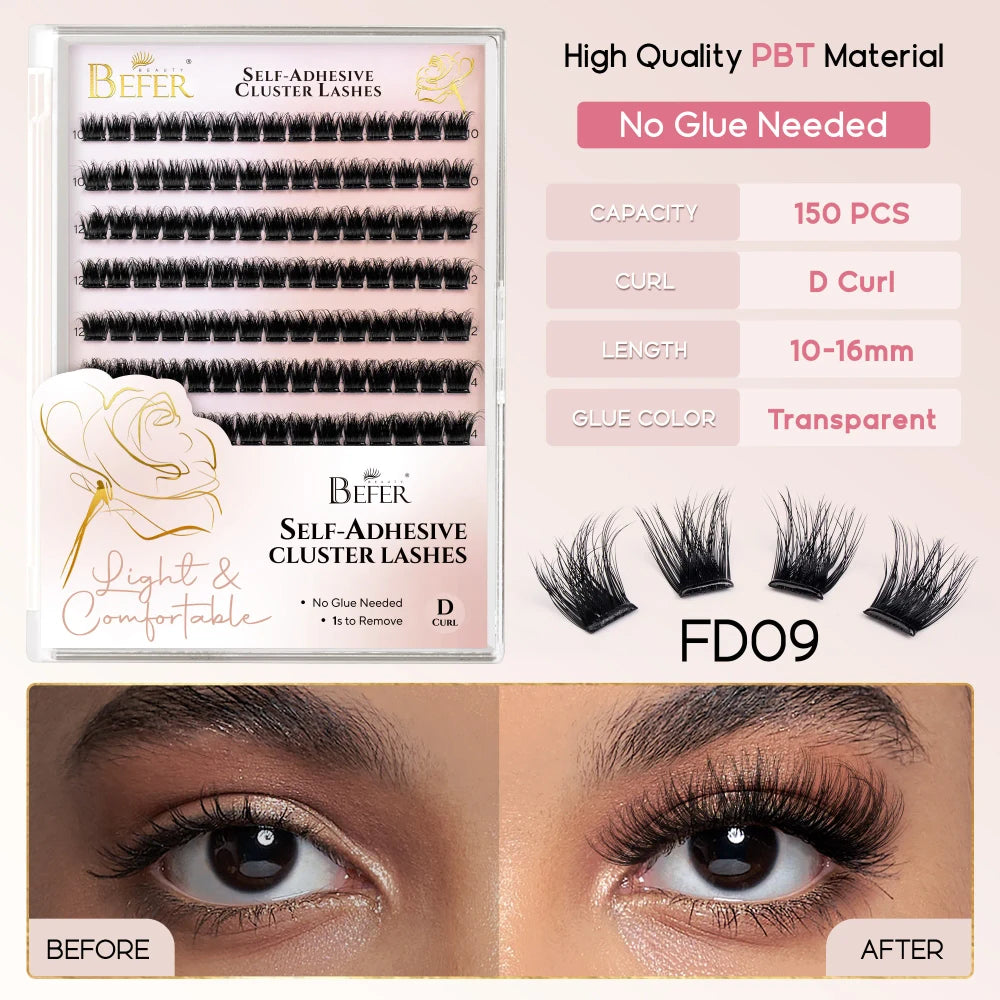 Self-Adhesive Lash Clusters