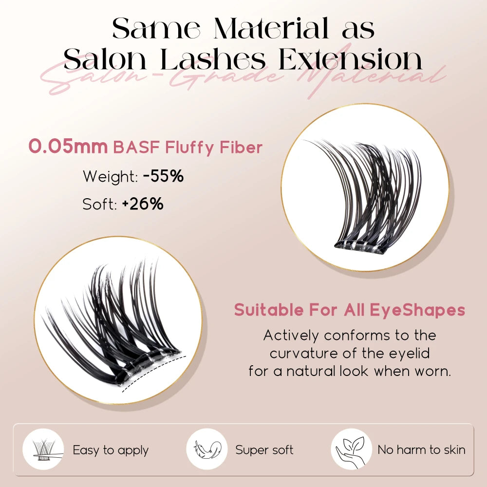 Self-Adhesive Lash Clusters