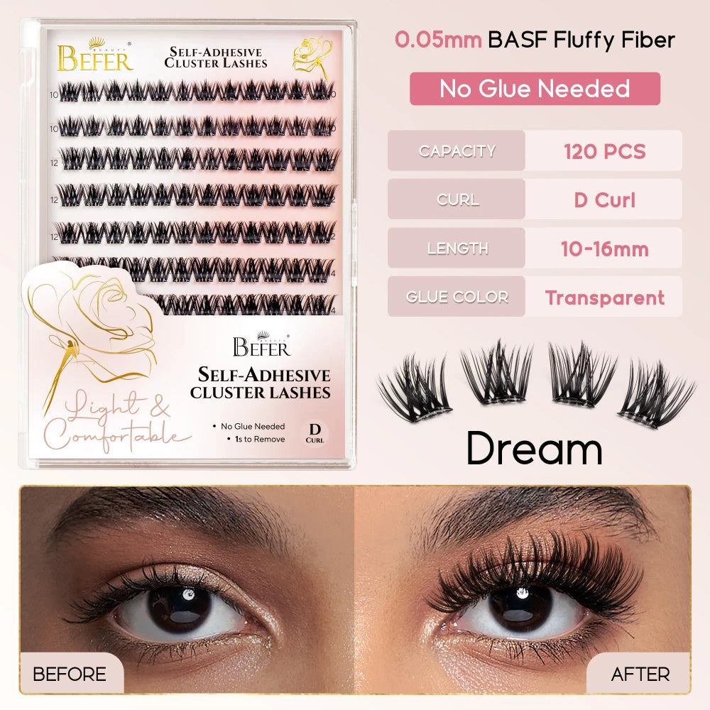 Self-Adhesive Lash Clusters