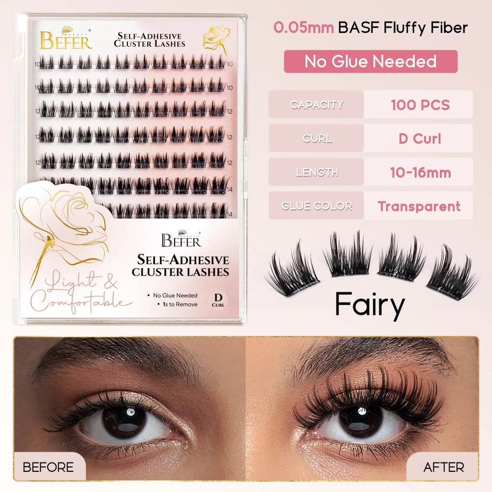 Self-Adhesive Lash Clusters