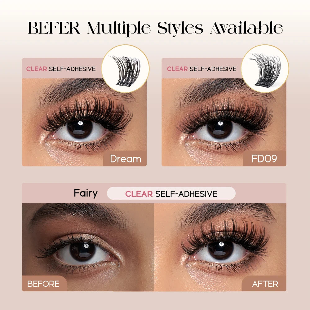 Self-Adhesive Lash Clusters