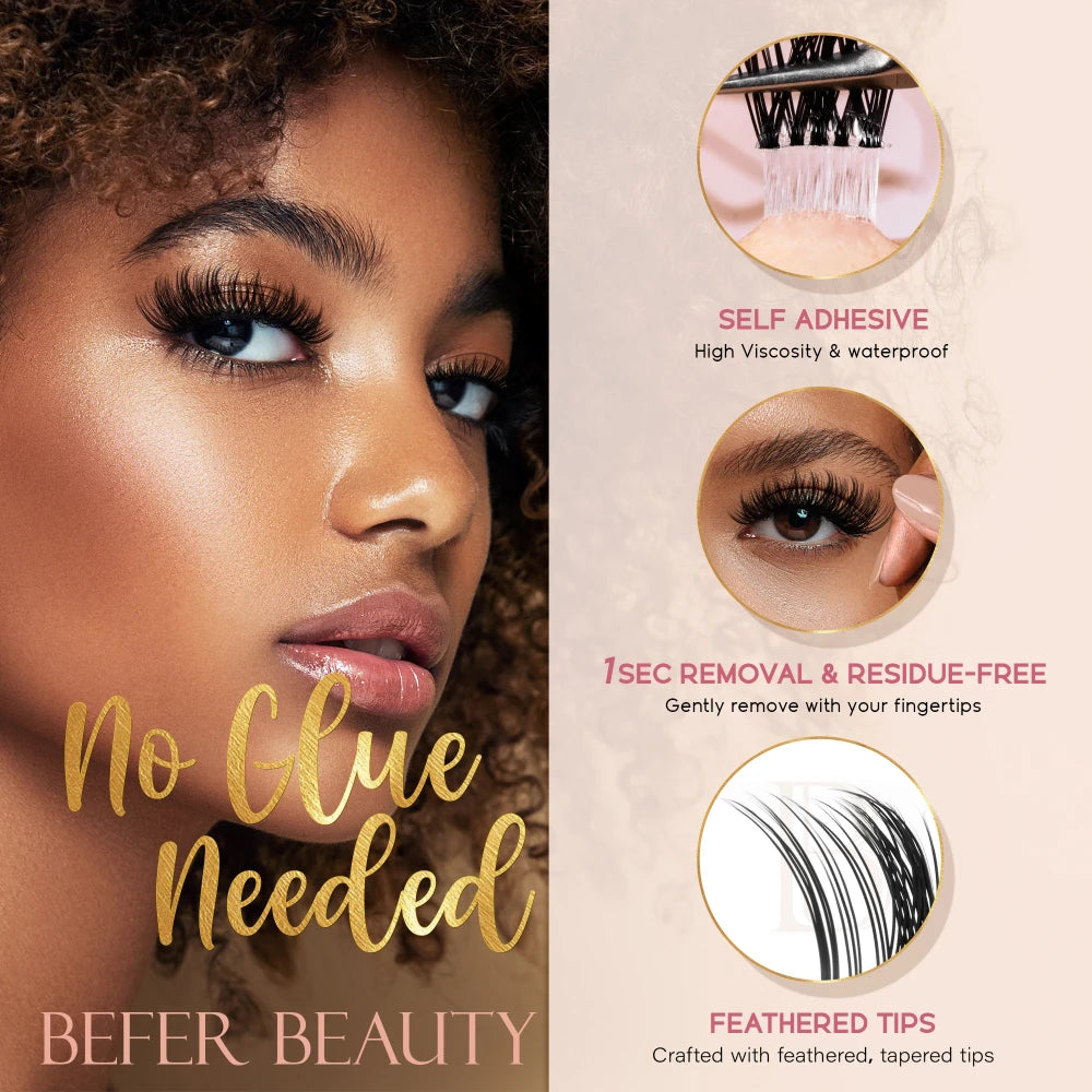 Self-Adhesive Lash Clusters