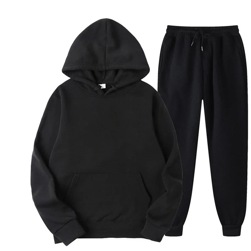Fleece Pullover Jogger Tracksuit