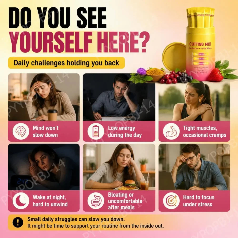 Berberine and Yerba Mate Drink Mix for Daily Weight Management