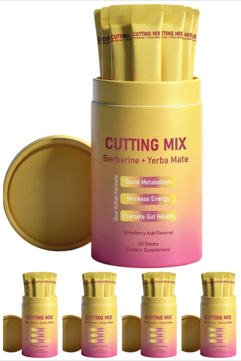 Berberine and Yerba Mate Drink Mix for Daily Weight Management
