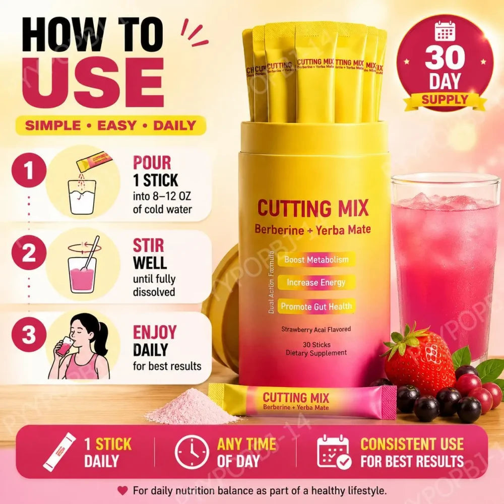 Berberine and Yerba Mate Drink Mix for Daily Weight Management