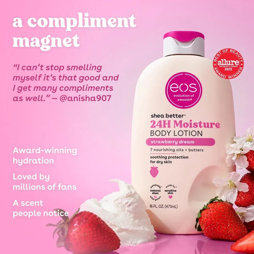 eos Strawberry Dream Hydrating Body Lotion
