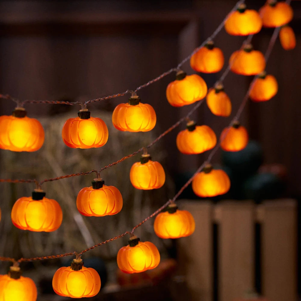 Pumpkin Maple Leaf String Light