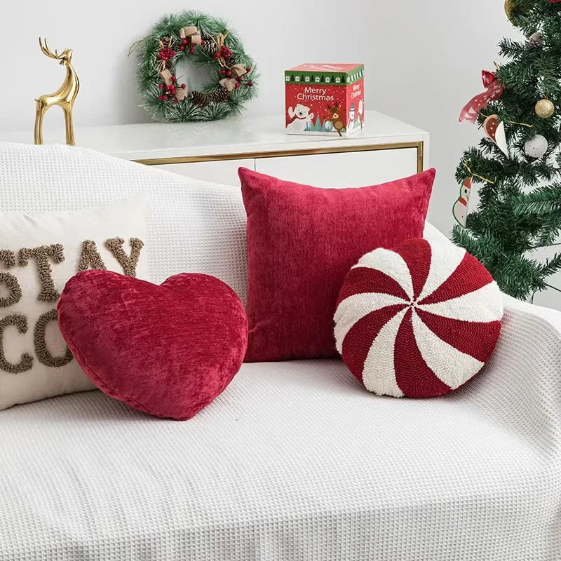 Christmas Candy Cane Decorative Throw Pillow