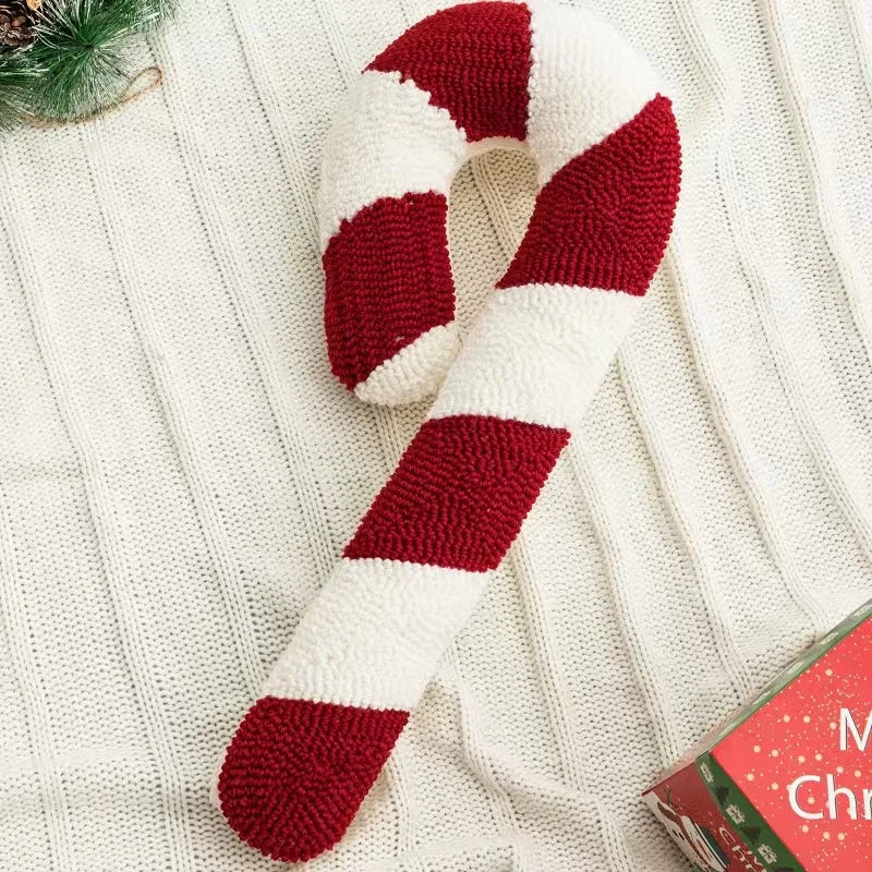 Christmas Candy Cane Decorative Throw Pillow