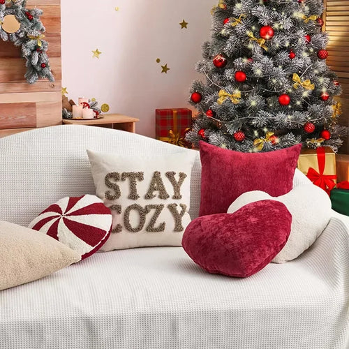 Christmas Candy Cane Decorative Throw Pillow