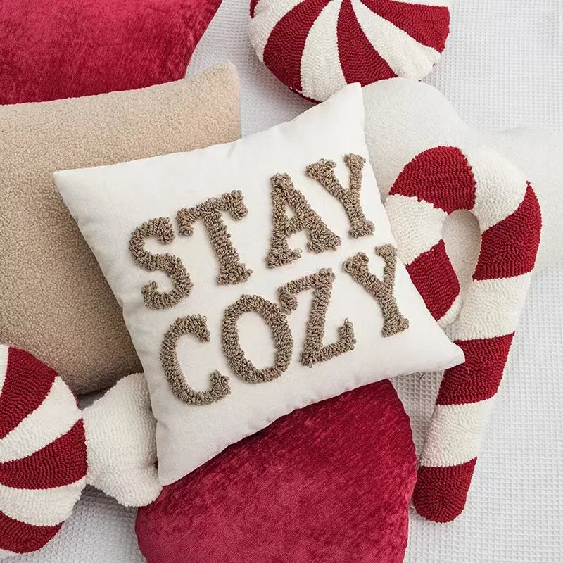 Christmas Candy Cane Decorative Throw Pillow