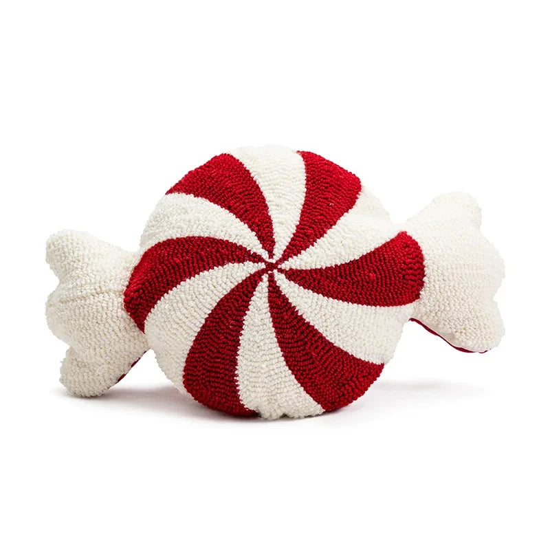 Christmas Candy Cane Decorative Throw Pillow