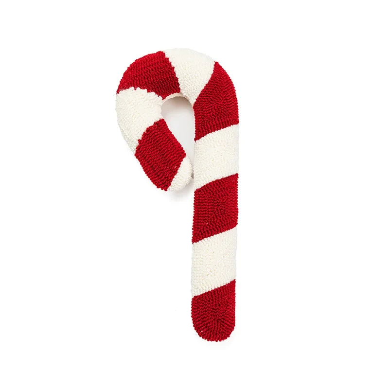Christmas Candy Cane Decorative Throw Pillow
