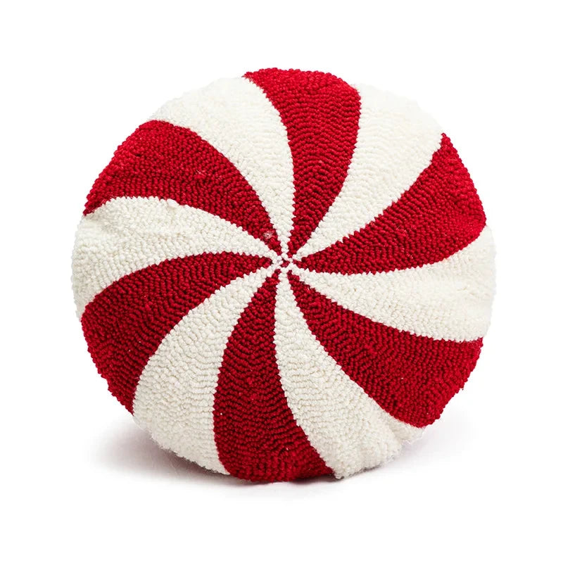 Christmas Candy Cane Decorative Throw Pillow