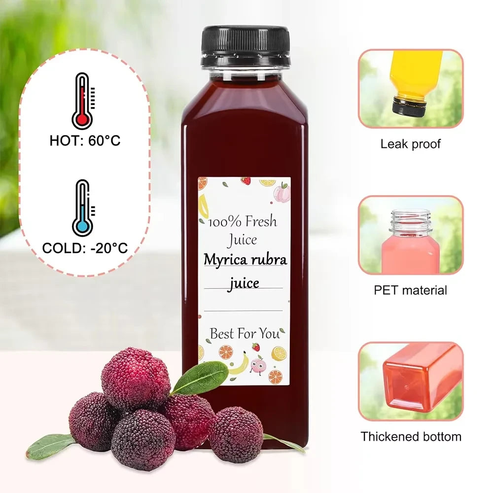 Clear Reusable Juice Bottles