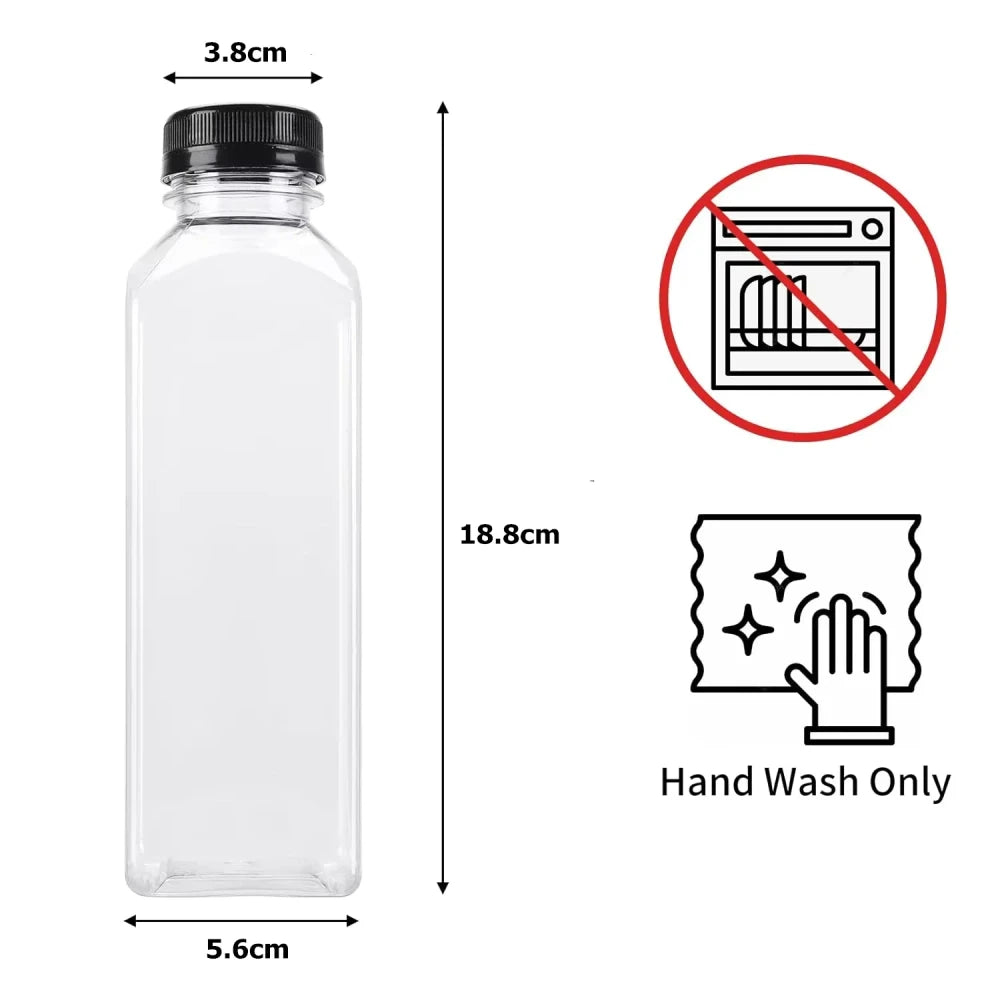 Clear Reusable Juice Bottles