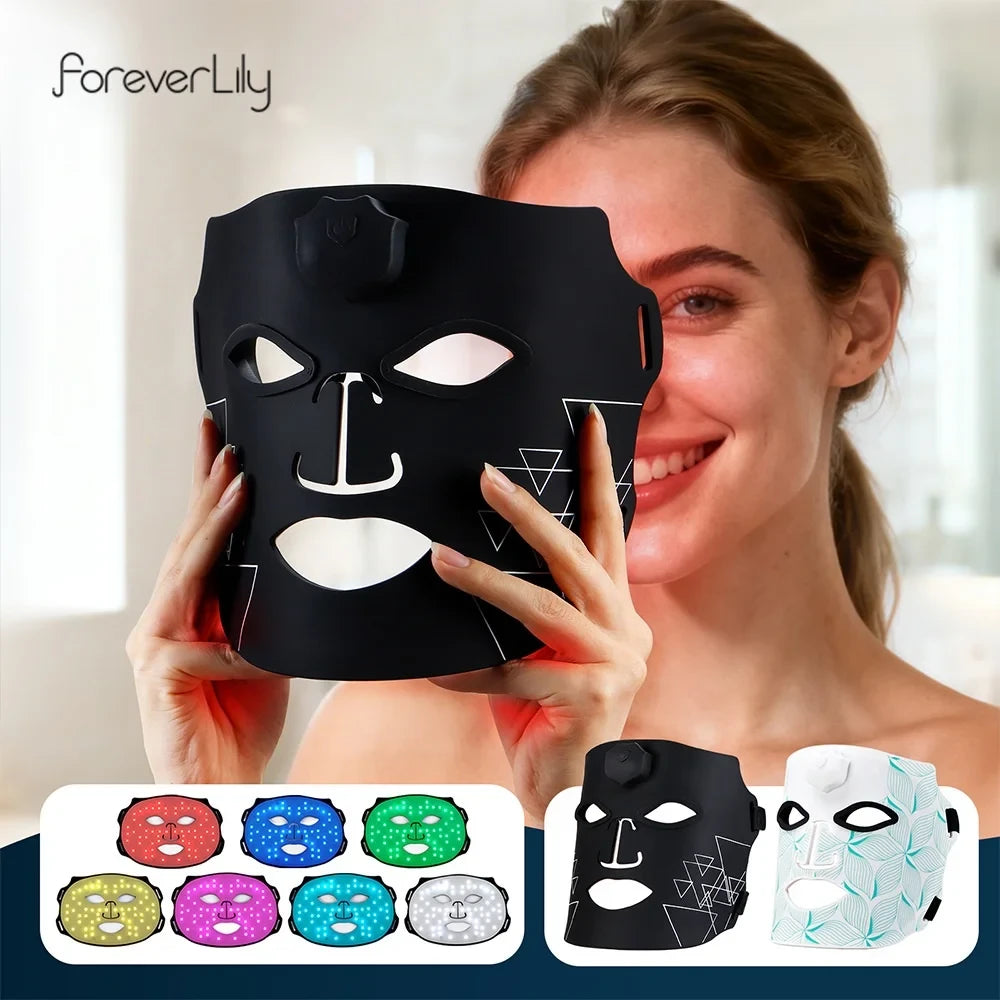 Flexible LED Photon Silicone Face Mask