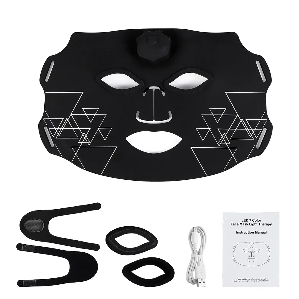 Flexible LED Photon Silicone Face Mask