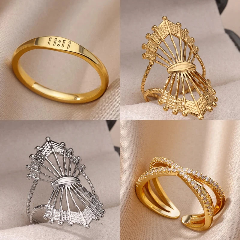 Angel Number Stainless Steel Ring