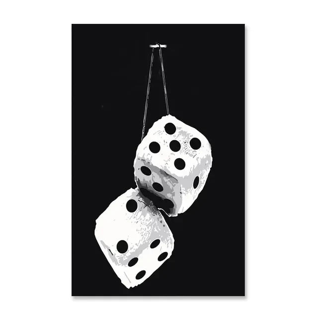 Abstract Billiards Club Canvas Print