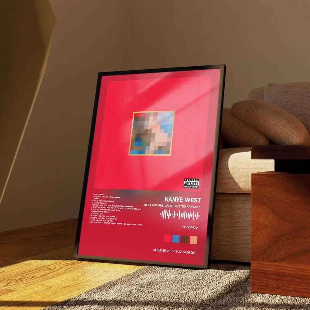 Modern Kanye West Album Canvas Print