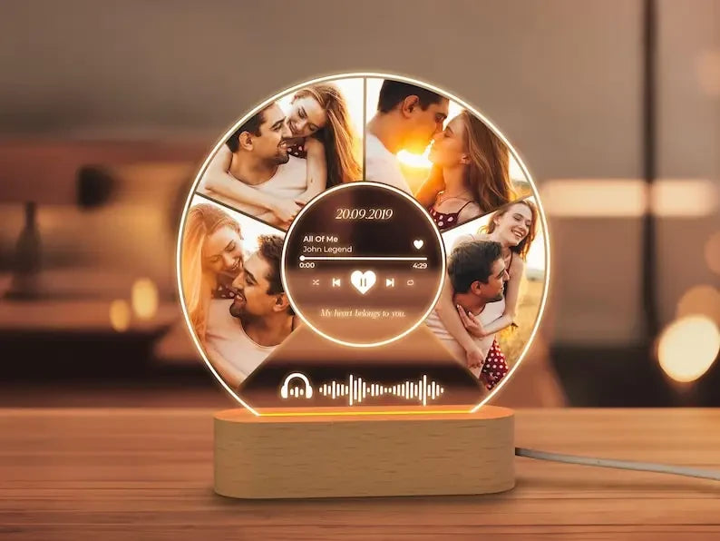 Personalized Acrylic Music Photo Plaque