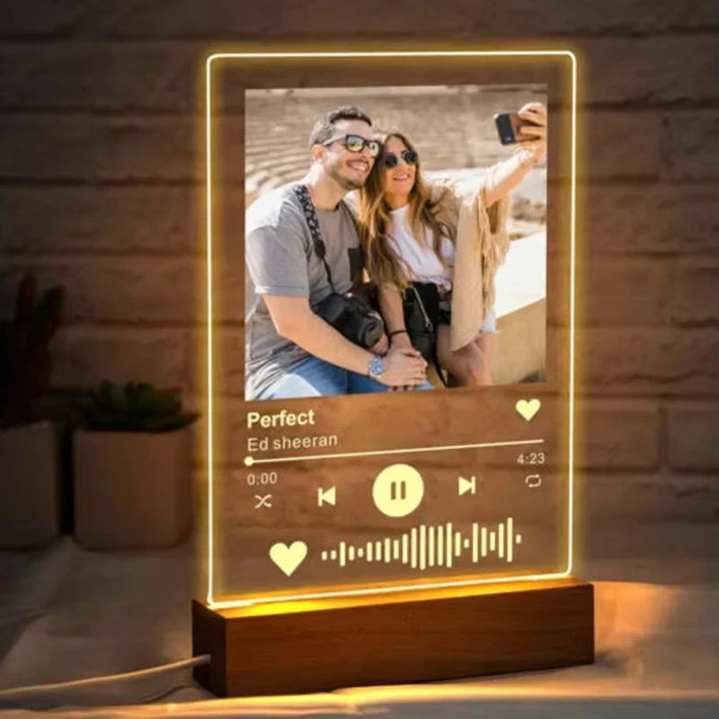 Personalized Acrylic Music Photo Plaque