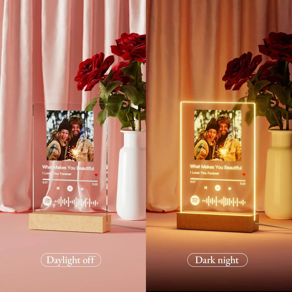 Personalized Acrylic Music Photo Plaque