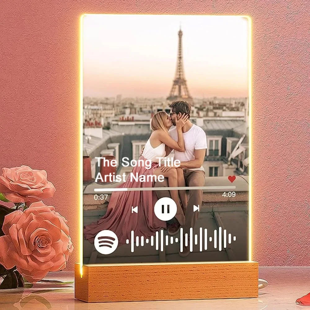 Personalized Acrylic Music Photo Plaque