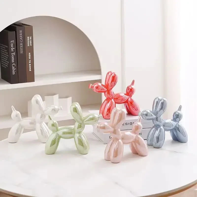 Ceramic Balloon Dog Sculpture