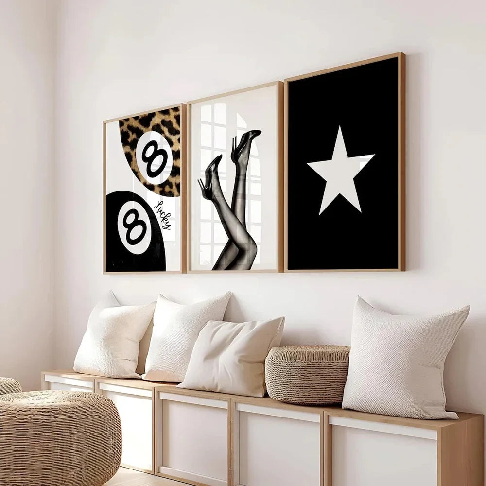 Vintage Leopard Print Wall Art