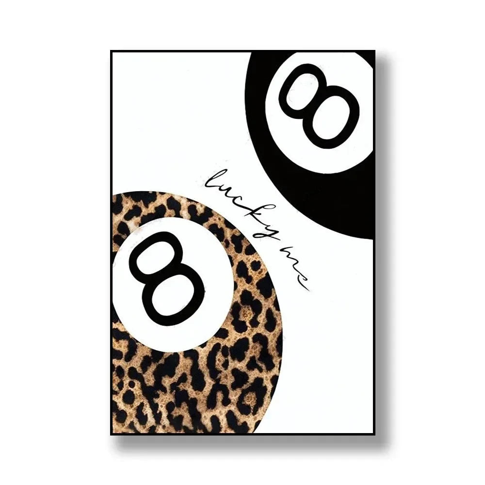 Vintage Leopard Print Wall Art
