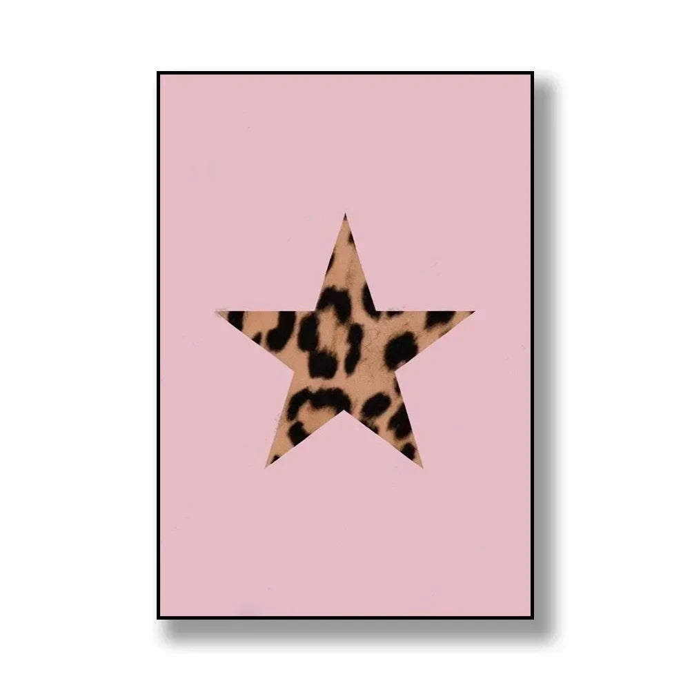 Vintage Leopard Print Wall Art