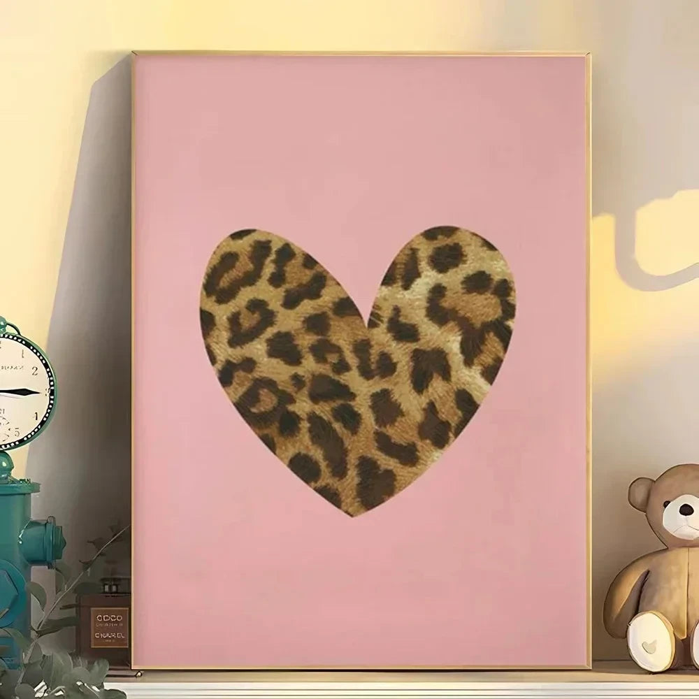 Vintage Leopard Print Wall Art