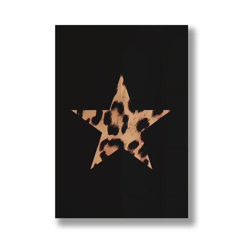 Vintage Leopard Print Wall Art