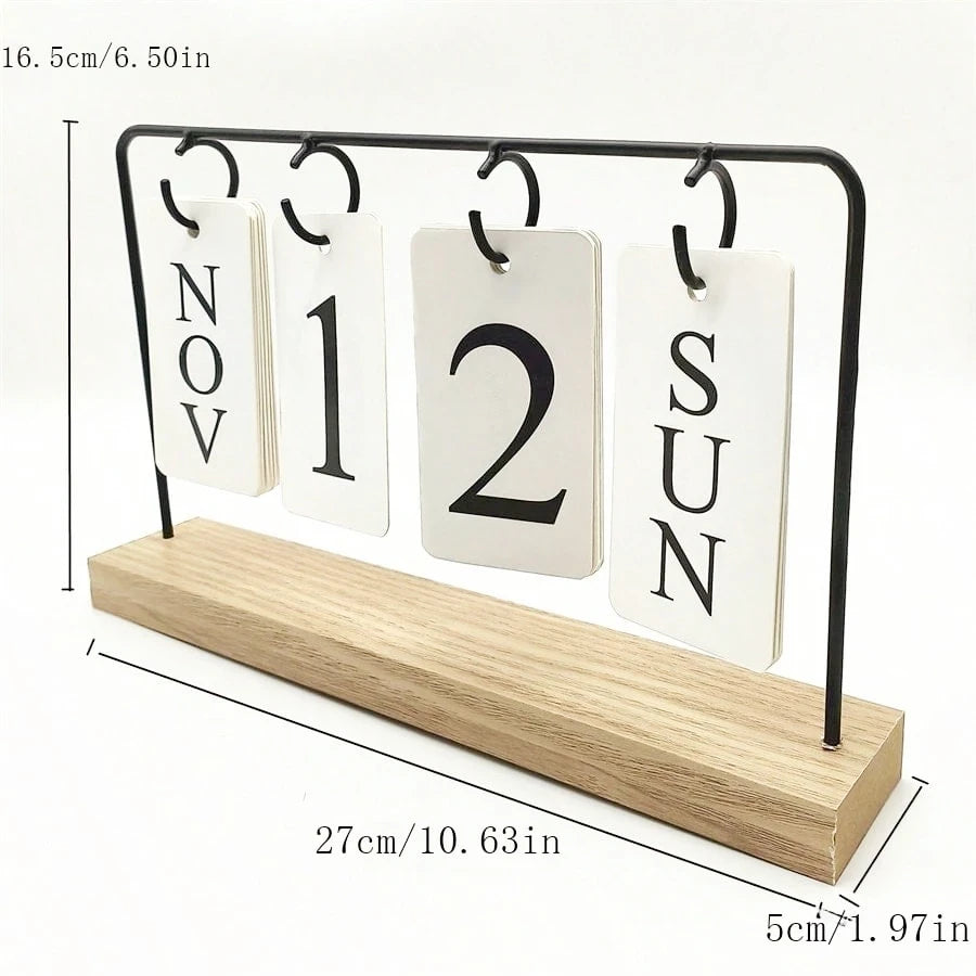 Metal DIY Desktop Calendar