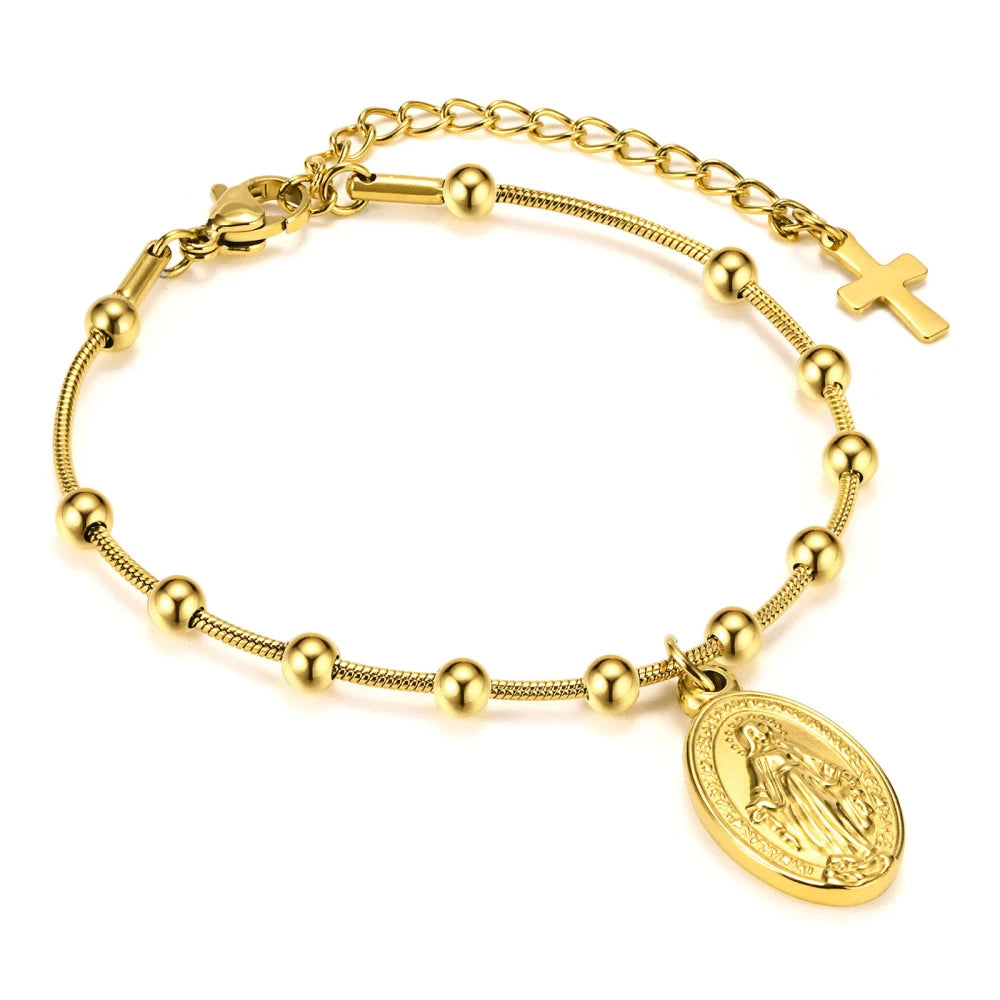 Gold Plated Paperclip Chain Bracelet