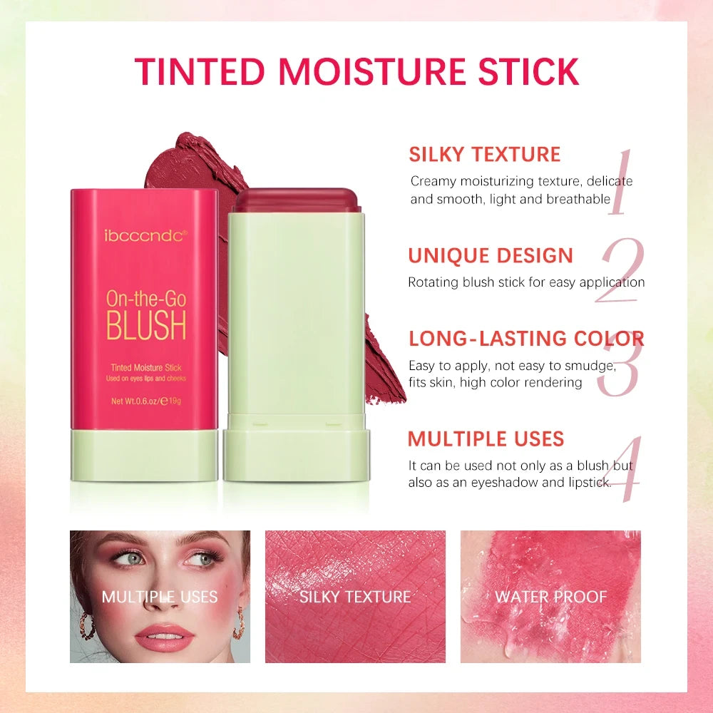 Natural Cream Blush Stick For Lips And Cheeks