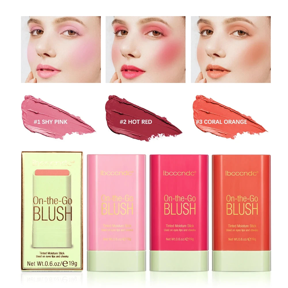 Natural Cream Blush Stick For Lips And Cheeks