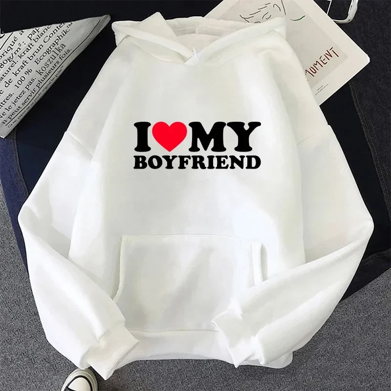 Matching Couple Print Hoodie