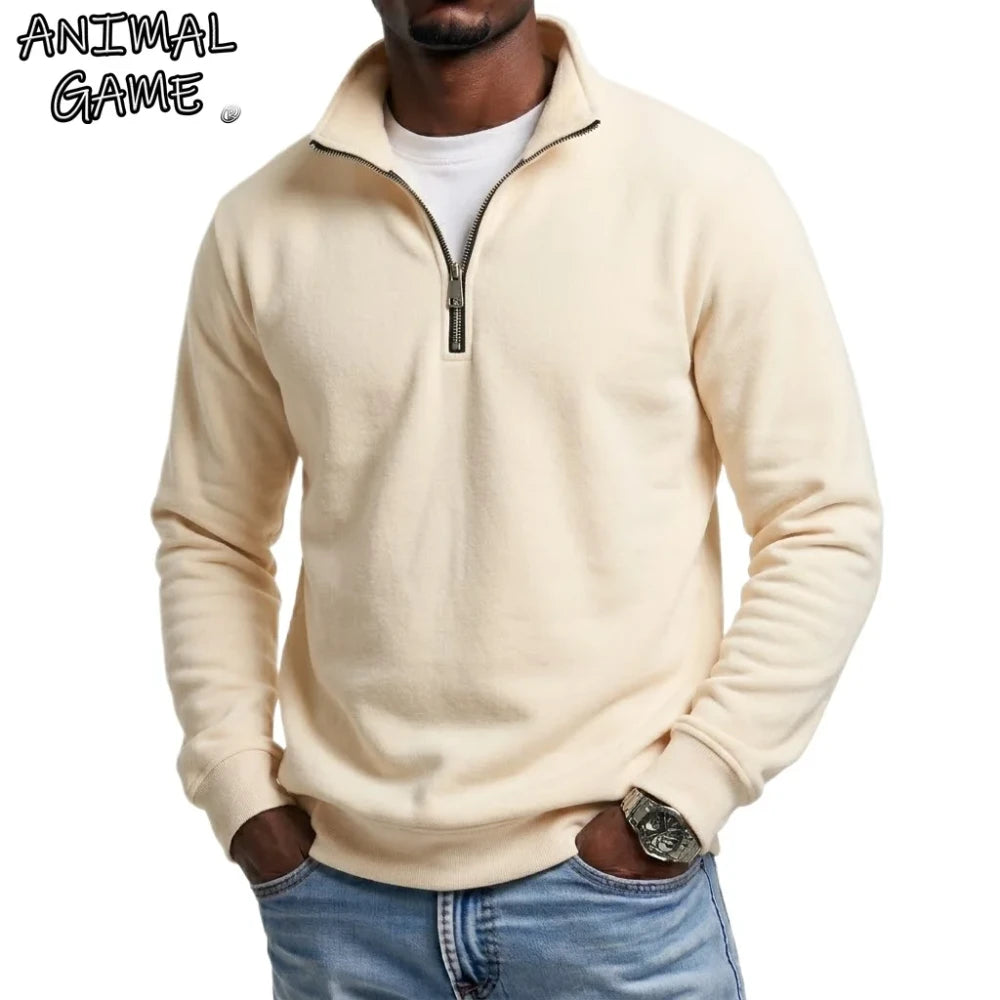 Quarter Zip Pullover Sweatshirt
