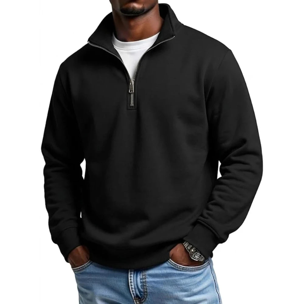 Quarter Zip Pullover Sweatshirt