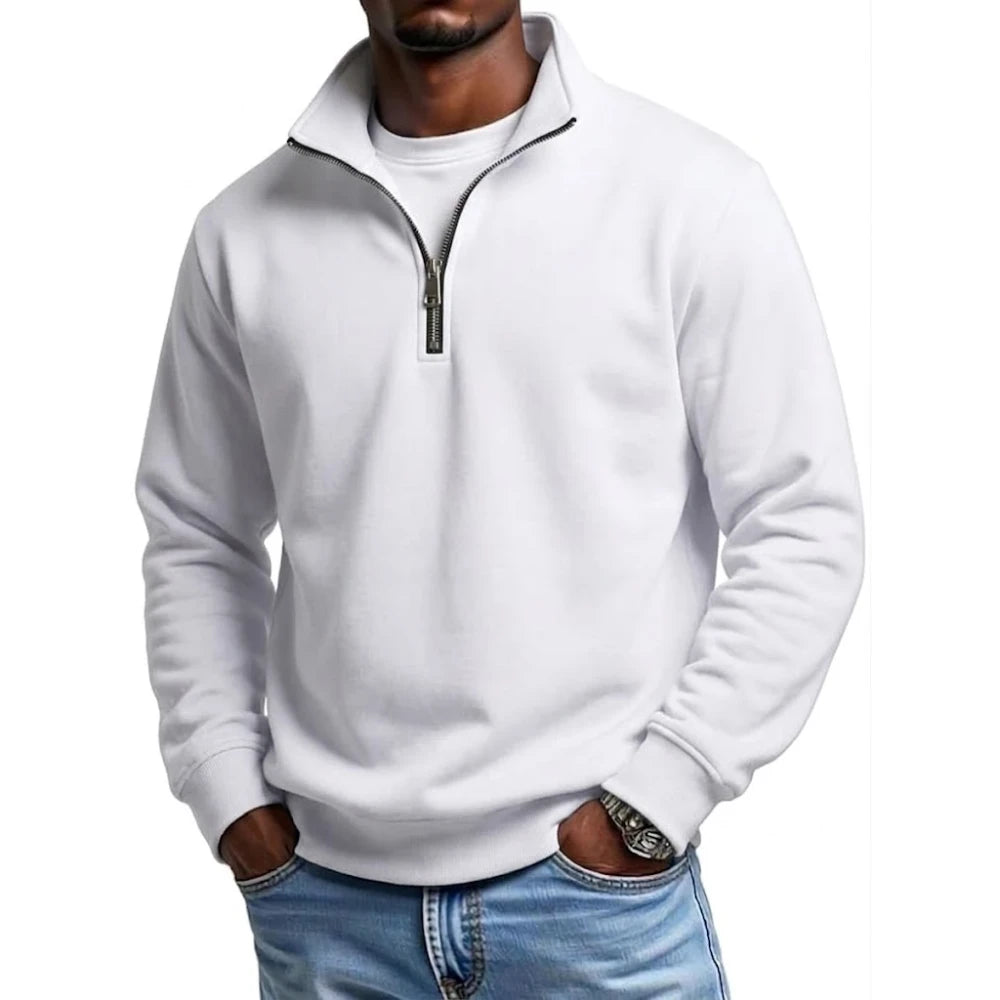 Quarter Zip Pullover Sweatshirt
