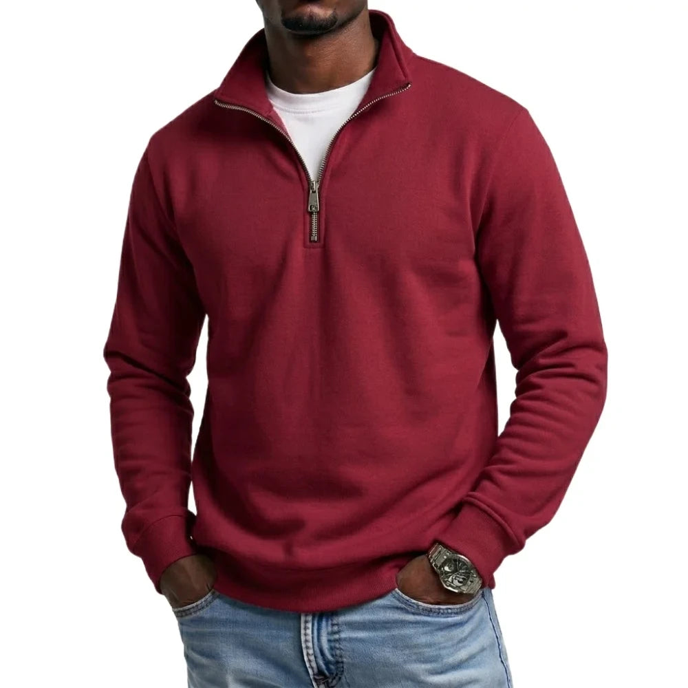 Quarter Zip Pullover Sweatshirt