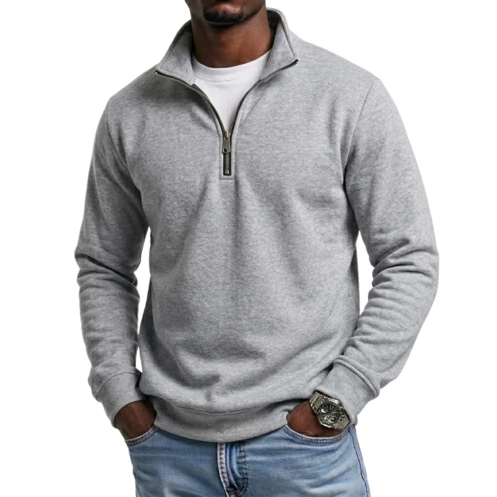 Quarter Zip Pullover Sweatshirt