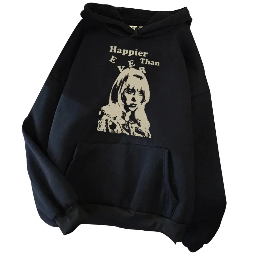 billie Casual Printed Hooded Sweatshirt